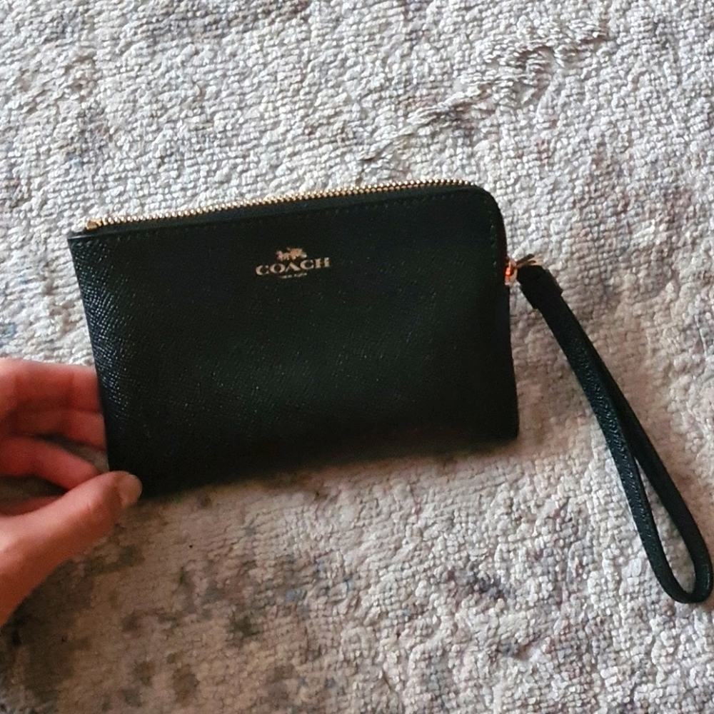 Black Coach Wristlet